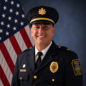 portrait of Adam Richards in uniform