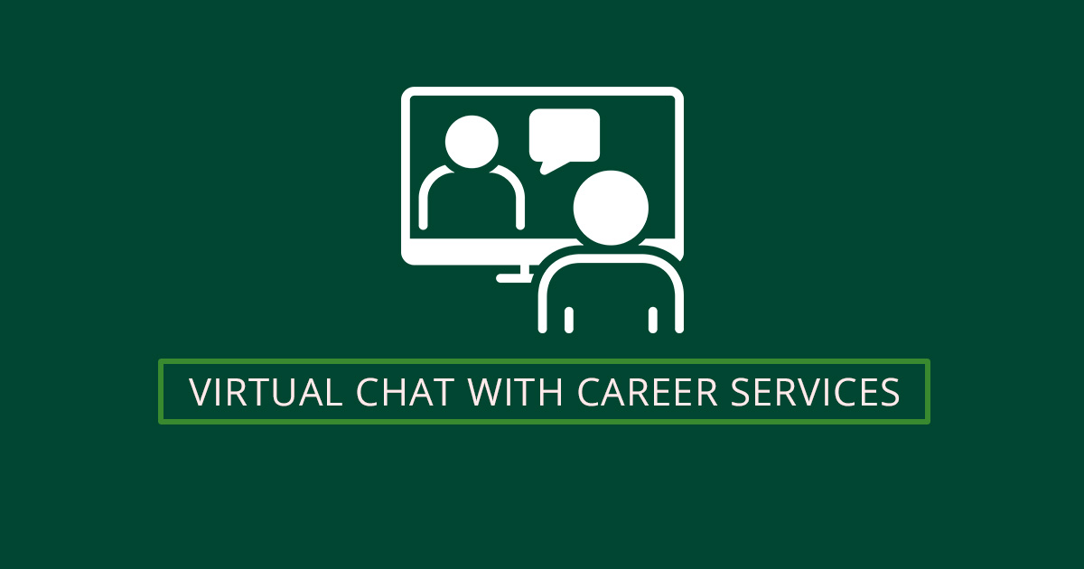 Virtual Chat with Career Services