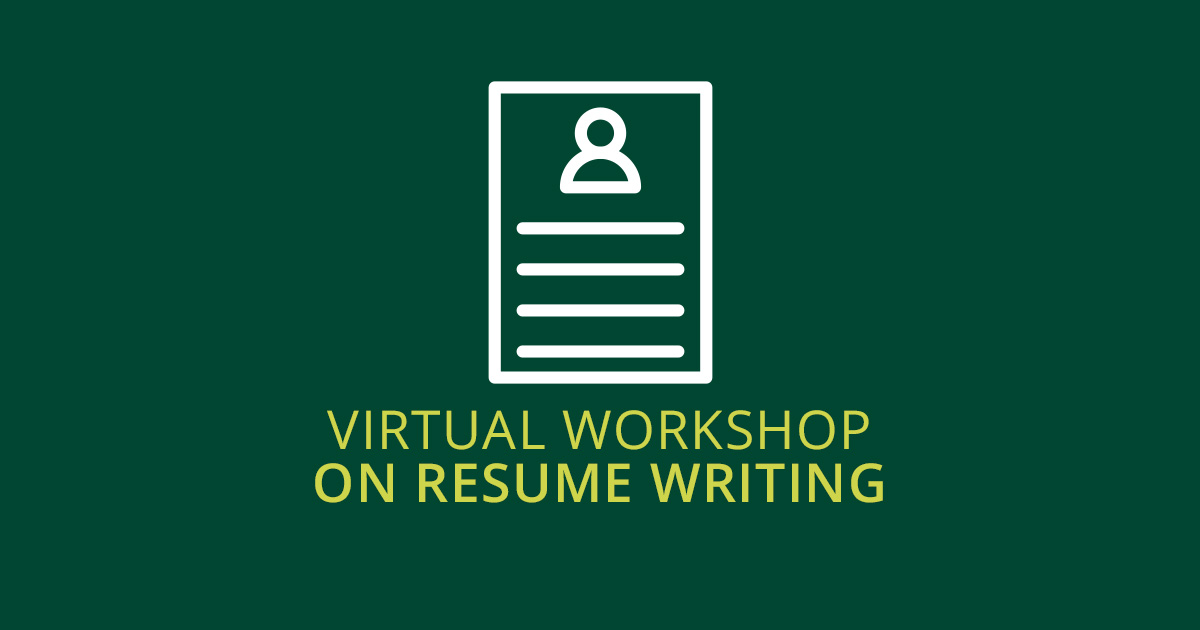 Virtual Workshop on Resume Writing