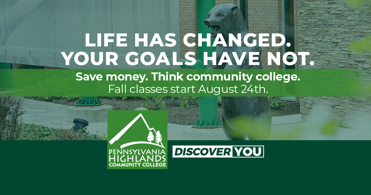 Fall Courses Pennsylvania Highlands Community College