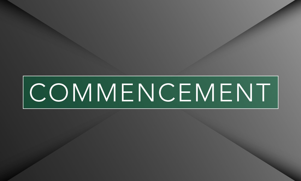 Commencement Set For Friday, May 13th (Twenty-Seventh Graduating Class)